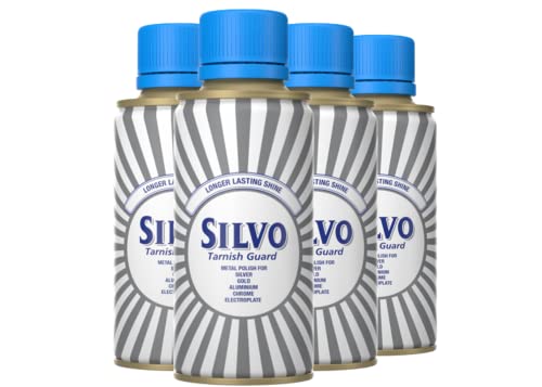 Silvo Tarnish Guard Metal Polish I All Purpose Metal Polish for Silver Gold Aluminium Chrome & Electroplate I Size: 175ml (Pack of 4)