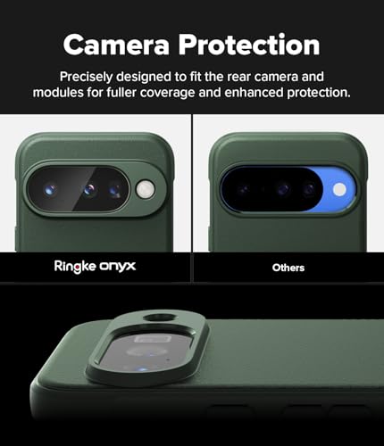 Image of Ringke Onyx for Google Pixel 10 Case [Feels Good in The Hand] Oil & Dirt Resistant, Enhanced Camera Lens Protection, Comfortable Grip, Non-Slip, Lightweight Cover - Dark Green