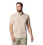 Columbia Camisa de Manga Corta Estampada Rapid Rivers para Hombre, Small