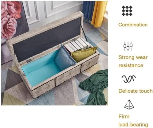 Taburete cambiador impermeable con almacenamiento rectangular de estilo europeo 7