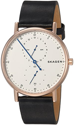 Preisvergleich Produktbild Skagen Herren Quarz Uhr mit Leder Armband SKW6390
