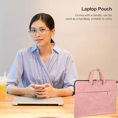 Bolsa para portátil OSALADI rosa impermeable con funda acolchada miniatura 5