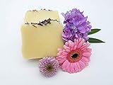 Duschbutter Blütenfrische, besonders reichhaltige Seife, Duschseife, vegan, plastikfrei, hohe Überfettung, ohne Palmöl, handgemachte Naturseife von kleine Auszeit Manufaktur