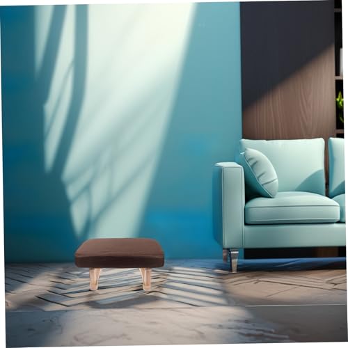 Tabouret de chambre à coucher marron moderne avec assise stable Abaodam