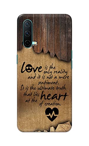 Image of PRINTFIDAA Love is The Only Reality and It is Not Mere Sentiment Printed Designer Hard Case for OnePlus Nord CE 5G (2021), OnePlus Nord Core Edition 5G (2021) Back Cover -(e) RPM1010