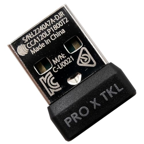 NoirVogel New USB Dongle Mouse Receiver Adapter Replacement for Logitech G PRO X TKL Lightspeed Wireless Mechanical Gaming Keyboard