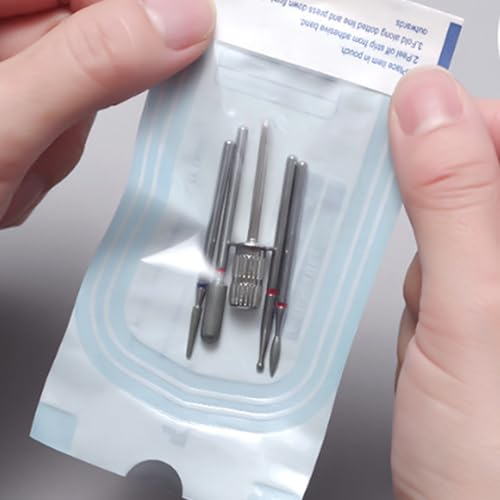 200 Stück Sterilisation Tasche, Sterilisationsbeutel Einweg Selbstklebende, Autoklaven Verschluß Sterilisationsbeutel für Zahnwerkzeuge, Tattoos oder Maniküre (90 x 260 mm)