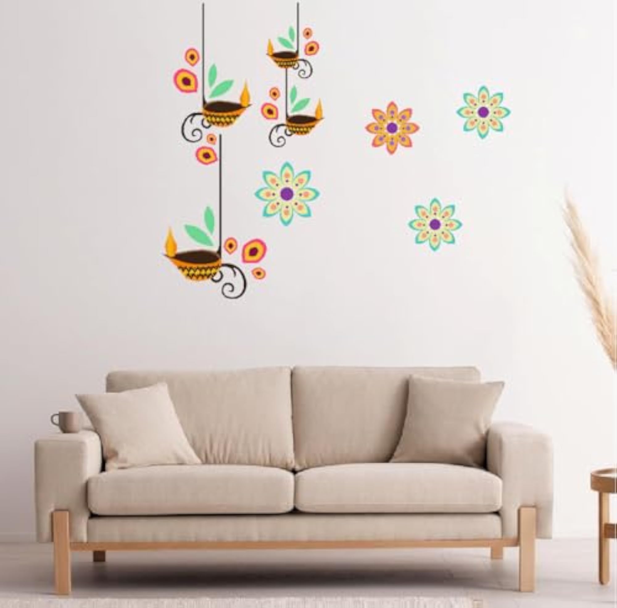 Mahashiv Living Room Wall Sticker, Decorative Wall Art