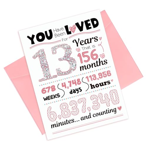 AhhiAboo Cartão de aniversário número 18 - cartões de felicitação de aniversário com envelope para meninas de 18 anos - decorações de aniversário rosas para meninas, namorado, namorada e filha (01)