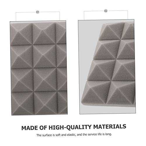 TOYANDONA 22 piezas Paneles Acústicos Gris Absorbentes de Sonido de Alta Densidad para Estudios de Grabación Teatros en Casa y Salas de Práctica Material Retardante de Llama para Mayor Seguridad miniatura 3