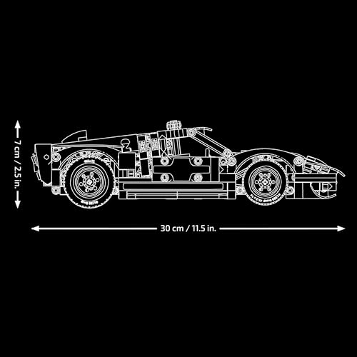 Technic Auto da Corsa Ford GT40 MKII 1966 - Kit di Modellismo da Collezione per Adulti - Set di Ingegneria con Motore V8, Dettagli e Livrea Originali - Regalo per Fan di Sport Motoristici 42223 - Lego - Immagine 6