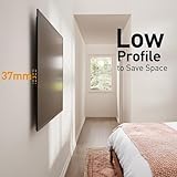 Perlegear TV Wall Bracket for Most 37–82 inch LCD LED OLED Flat Curved TVs up to 45kg, Low Profile Tilt Wall Brackets, Ultra Slim Heavy-Duty TV Wall Mount with Max VESA 600x400mm, PGLT4 - Image 4