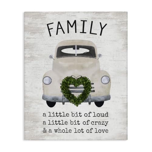 Wholesome Family Sign Antique, 16 x 20 Inch Canvas Wall Art