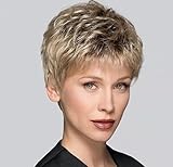 Naseily Short Pixie Cuts Hair Wigs African American Short Ombre Blond Wig Female Hairstyles...