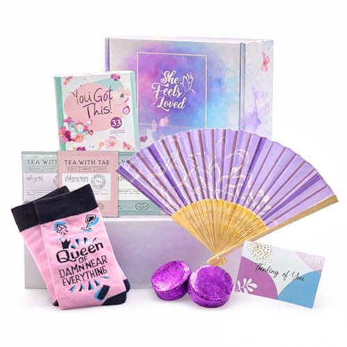 Menopause Gifts for Women Thoughtful Care Package with Affirmation Cards Self Care Rituals & Fun Socks for Birthday or Mothers Day Gift