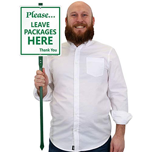 Panneau Please Leave Packages Here contre les colis perdus ou mouillés