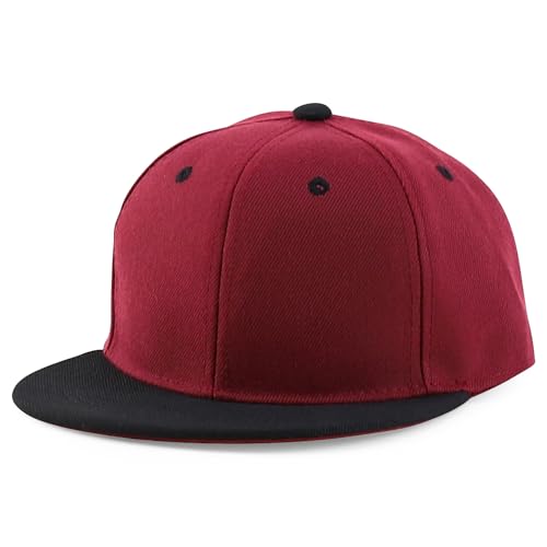 Image of Trendy Apparel Shop Infant to Youth Plain Structured Flatbill Snapback Cap