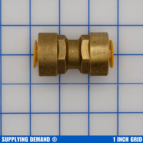 Image of Supplying Demand SB1 3 /4 Inch Quick Connect HVAC Brass Coupler Fitting