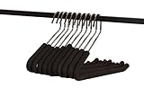 Home-it 10 PACK pants hangers space saving pants hangers open ended trouser hangers