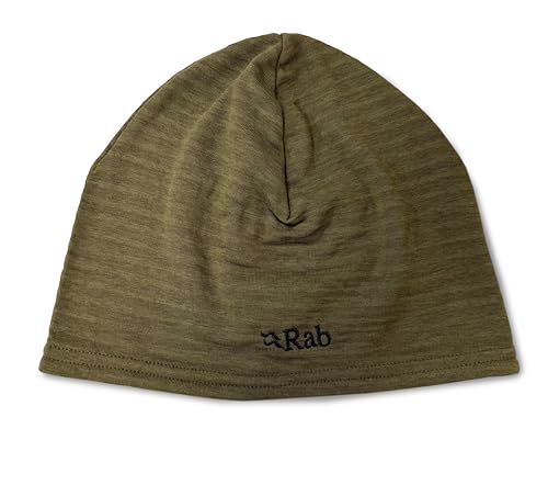 Rab Filament Beanie - Lightweight Fleece Skull Cap for Climbing, Skiing, & Mountaineering - Oak - One Size