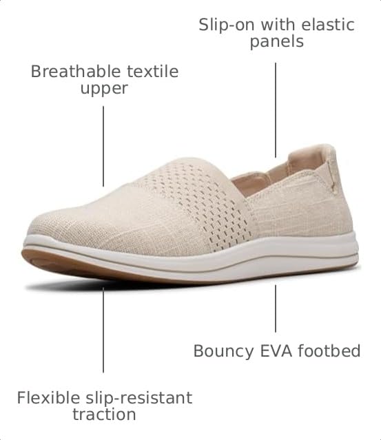 Image of Clarks Women's Breeze Vibe CloudSteppers Slip On Loafer