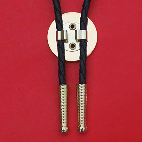 1973 Greece 2 Drachma Athena\'s Owl & Phoenix Coin 36\" Cord Gold Bolo Tie NEW - Wildlife Animal - Thumbnail 2