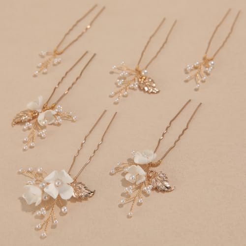 Handmade Pearl Bridal Hair Pins Wedding Hair Accessories for Women