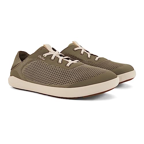 Image of OluKai Moku Pae Slip-On Men's Boat Shoes, Breathable Mesh Deck Shoes, Lightweight Water-Friendly Beach Sneakers for All-Day Comfort