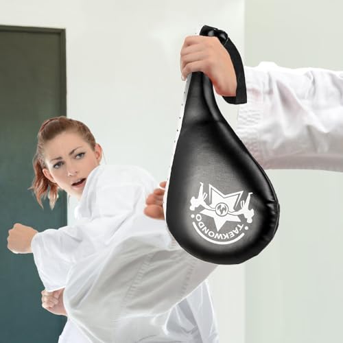 Noamus NO-TAEKWONDOKICKPADS-B-2P 2 Pack Taekwondo Kick Pads, Durable Striking Target Paddles, Tkd Karate Martial Arts Strike Targets thumb #4