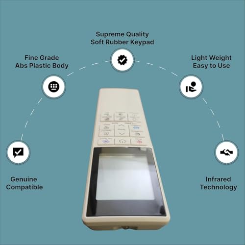 Image of BLACKSHEEP Compatible with Hitachi AC Remote for 1, 1.5, 2 ton with Backlit for Split /Window Air Conditioner - Please Match The Original Remote (AC 272)