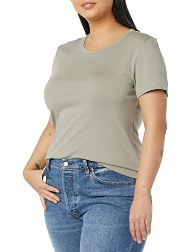 Image of Amazon Essentials Women's Slim-Fit Short-Sleeve Crewneck T-Shirt, Pack of 2