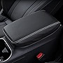 INTGET Car Center Console Cover for 2023 2022 Subaru Outback Legacy Accessories 2021 2020 Leather Armrest Cover Arm Rest Box Lid Cover Seat Protector for Subaru Outback Legacy (White Stitches)