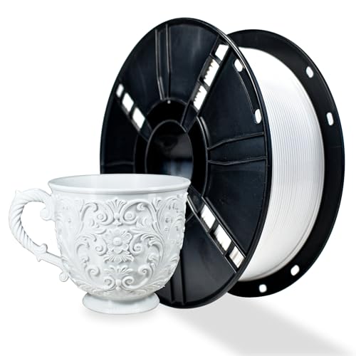 Image of iBOSS PETG Filament 1.75mm White, 3D Printing Filament 1kg Spool(2.2lbs), 3D Filament 1.75mm Dimensional Accuracy + /- 0.02mm Non Tangling Non Clogging Non Stringing,Print with Most 3D Printers