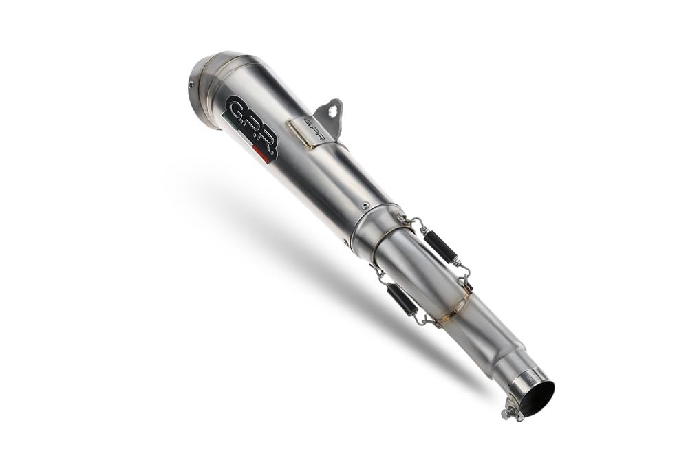 GPR Sistema de escape, compatible con Nc 750 X - S Dct 2016/2020 e4 Homologado escape deslizante incluyendo asesino de db extraíble y tubo de enlace, Powercone Evo Line