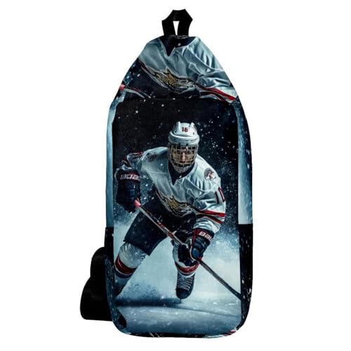 Sac à dos à bandoulière joueur hockey sur glace voyage randonnée mixte