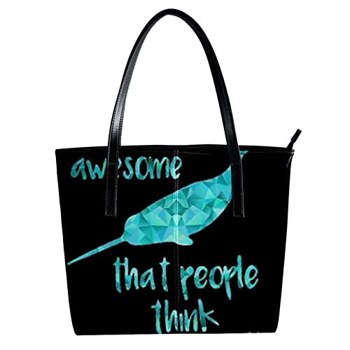Sac cabas baleine et motif animal bleu pour femme à porter à l'épaule