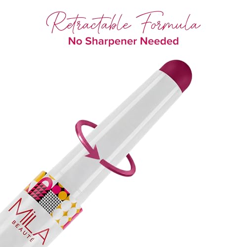 Image of Mila Beaute Lock & Pout Matte Crayon Lipstick for Women I Smudge Proof & Transfer-Proof Lipstick I Hydrating with Ceramides & Shea Butter I Highly Pigmented & Glides Smoothly | Suitable for Indian Skin Tones - Zero Chill