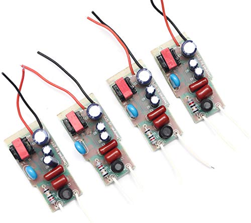Electronic Spices MCPCB IC HPF 9Watt Driver Raw Material for LED Bulb, Multicolor Pack of 5 Electronic Spices MCPCB IC HPF 9Watt Driver Raw Material for LED Bulb, Multicolor Pack of 5