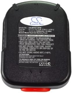 バッテリー Black &amp; Decker HPD14K-2、HPD1800、HPD18K-2、HPG1800、HPG18K-