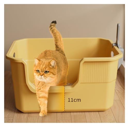 Arenero grande para gatos con lados altos y puerta lateral miniatura 6