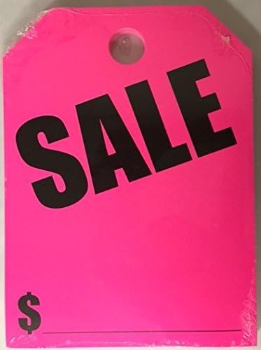 Miniatura 1 de Señales de venta 50 unidades por paquete para colgar en el espejo retrovisor (verde fluorescente) (A34)