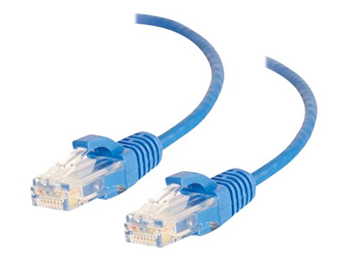 C2G 01079 Cat6 Cable - Snagless Unshielded Slim Ethernet Network Patch Cable, Blue (6 Feet, 1.82 Meters)