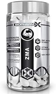 ZMA Premium Tablets: Testosterone Booster/Muscle Growth, Strength & Recovery Body Building Supplement (4 Month Supply)