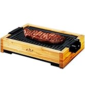 【プラス30日延長保証カード付き】アピックス 肉祭り 竹 焼き肉プレート グリル プレート 煙が出にくい ホットプレート 焼肉グリル 無煙 小型 ヘルシー 焼肉ロースター 卓上