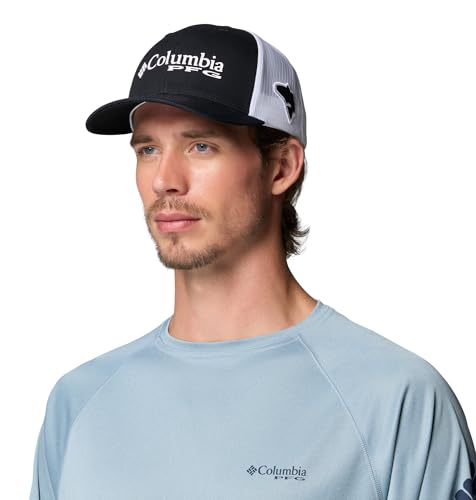 Image of Columbia Unisex Adult PFG Logo Mesh Ball Cap