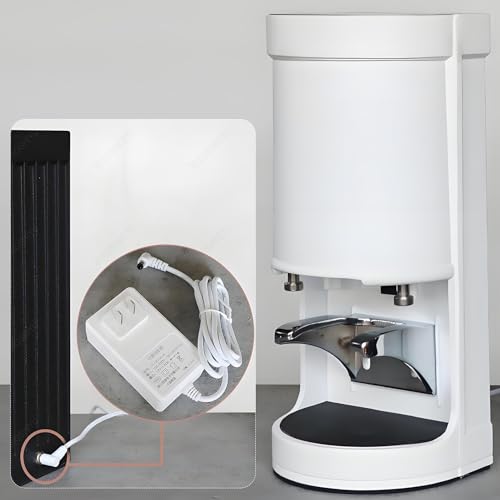 Kaffeestampfer,1-3 Pressstufen,Höhenverstellbarer Ständer,Leicht Reinigbarer Tamper,Gleichmäßige/Kompakte Verdichtung,Tamper 58mm,Automatischer Start per Sensor White