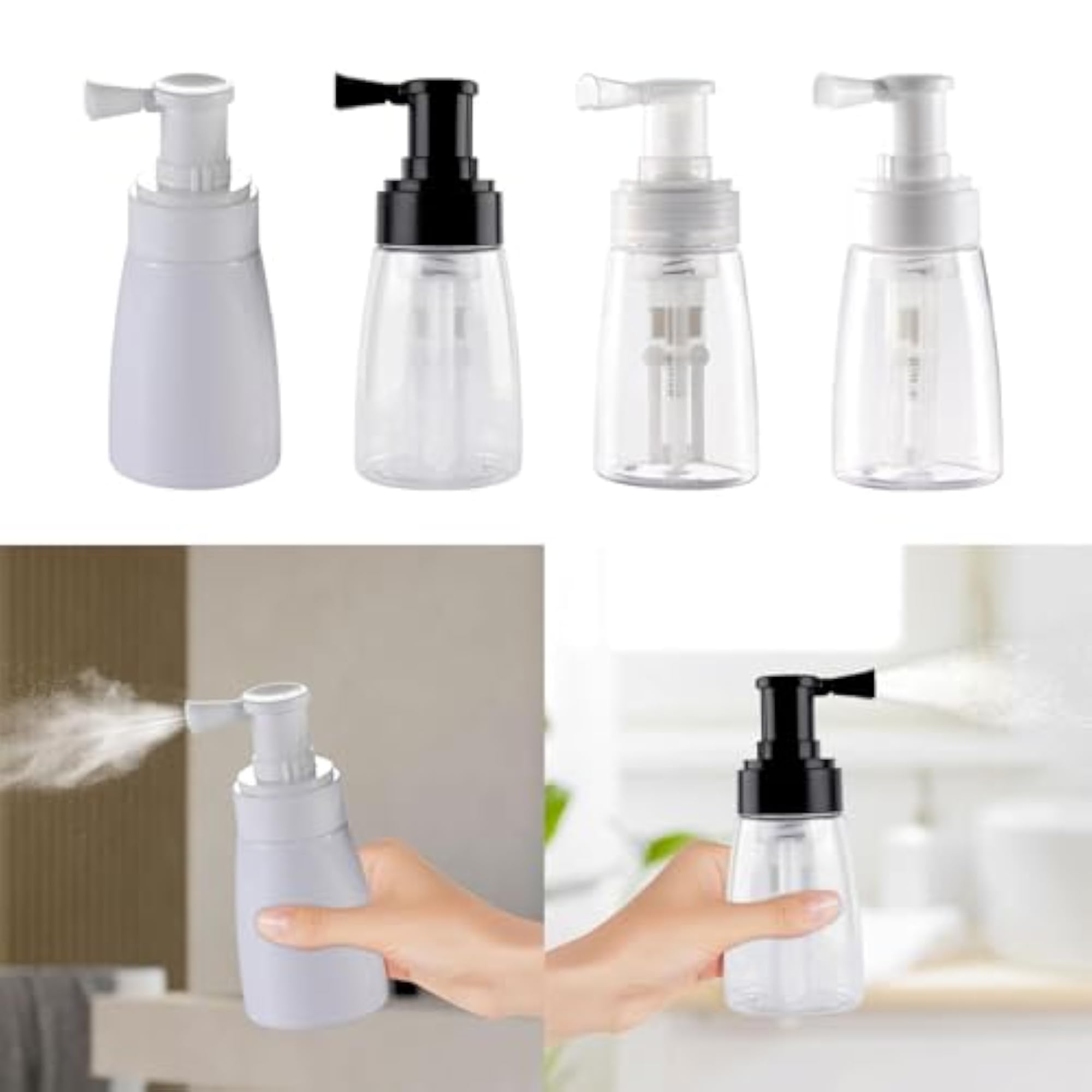 Hairdressing Spray Bottle Travel Cosmetics Blower White