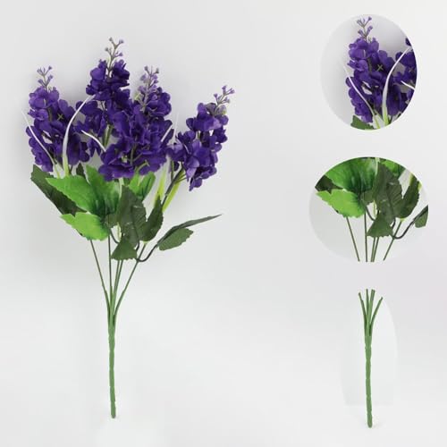 NINMORTH Composizione di glicine artificiale in giacinto, fiore di seta per decorazione casa matrimonio 35 x 20 cm, realistico e resistente allo sbiadimento