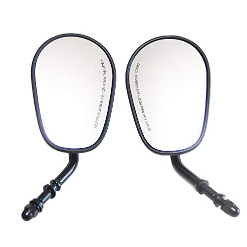 8Mm Motorcycle Teardrop Rear Rearview Side Mirrors For Sportster Cruiser Chopper Harley Glide Electra Glide Dyna Softail Davidson Xl 883 1200 #TOP3