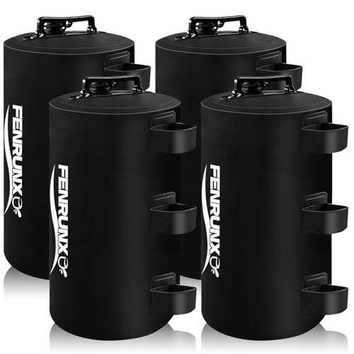 Image of Canopy Water Weight Bag,88 LBS Gazebo Tent Water Weights Set of 4 Leg Weights for Carport, Pop Up Canopy,Tent,Gazebo,Black